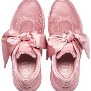 Fenty Puma Rihanna pink bow sneakers